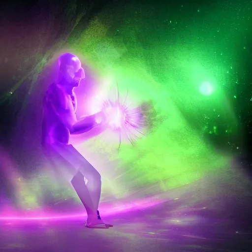 Prompt: a purple aura emanating a purple glow, purple energy, ability image, dark background, digital art