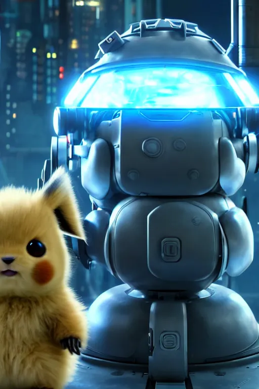 Image similar to high quality video game sci - fi very cute fluffy! wombat!! cyborg soldier with futuristic mechanical parts, cyberpunk monocle!, highly detailed, unreal engine cinematic smooth, in the style of detective pikachu, hannah yata charlie immer, dark blue neon light, low angle, uhd 8 k, sharp focus