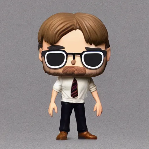 Image similar to jeffrey dahmer funko pop, high quality, high resolution