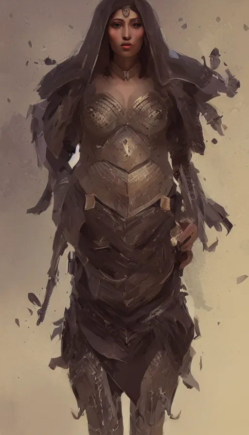 Image similar to a finely detailed full body portrait of a dusky queen in a medieval warzone, symmetrical facial features, intricate, elegant, digital painting, trending on Artstation, concept art, smooth, sharp focus, illustration, by Ruan Jia and Mandy Jurgens and Artgerm