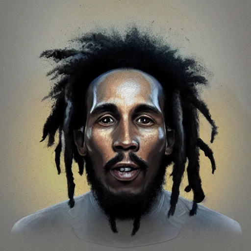 Image similar to portrait of bob marley, natural, hyper detailed, digital art, trending in artstation, cinematic lighting, studio quality, smooth render, unreal engine 5 rendered, octane rendered, art style by degas, john singer sergant