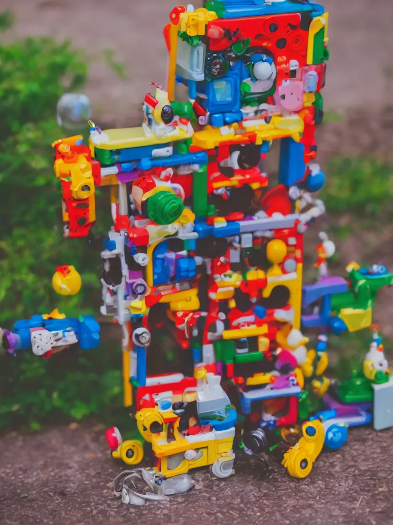 Image similar to only 9 0 s kids with recognize this toy, photographed with canon eos r 6, bokeh