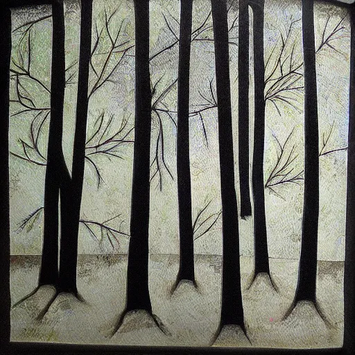 Image similar to trees in forest flat 2 d art atey ghalian