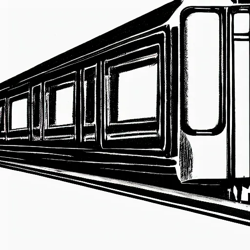 Image similar to train drawing a picture of a train