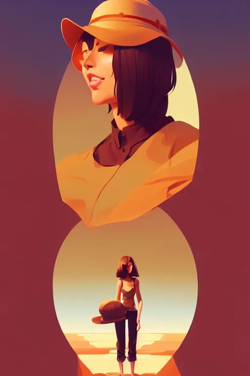 Prompt: smooth dog, desert colors, centered, median photoshop filter cutout vector behance hd by artgerm, jesper ejsing, by rhads, makoto shinkai and lois van baarle, ilya kuvshinov, rossdraws, illustration, art by ilya kuvshinov and gustav klimt