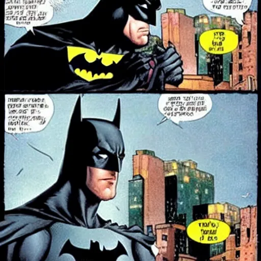 Prompt: Batman crying over spilled parents