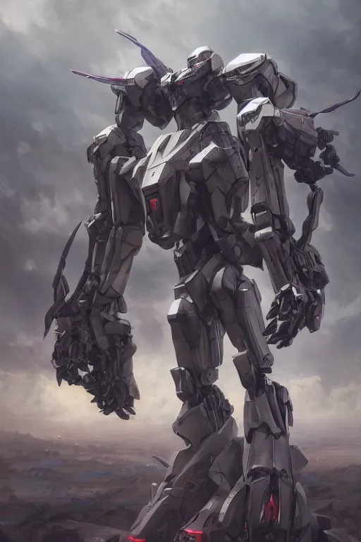 Image similar to Megatron as super Mecha anime robot, intricate, highly detailed, smooth, artstation, digital illustration by Ruan Jia and Mandy Jurgens and Artgerm and Wayne Barlowe and Greg Rutkowski and Zdislav Beksinski