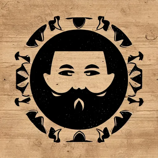 Image similar to bearded man turns bowl using woodlathe, vector art