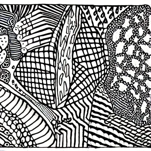 Image similar to zentangle by jean dubuffet