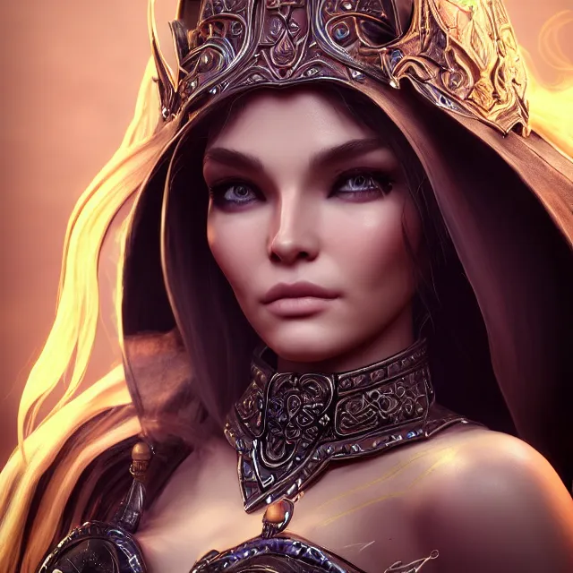 Image similar to perfectly centered close up portrait, mage goddess, candid photography, by anne stokes, highly detailed, character concept, unreal engine 5