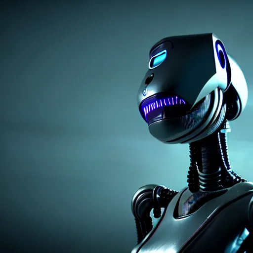 Image similar to a robot infected with an alien implant, octane render, unreal engine, 3 d