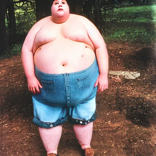 Prompt: fat obese redneck emma watson, kodak gold 2 0 0, 5 0 mm,