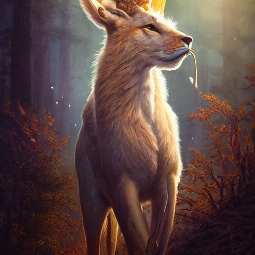 Image similar to majestic gracious regal deity artemis portrait, ancient greece, goddess of the hunt, the wilderness, atmospheric lighting, painted, intricate, volumetric lighting, beautiful, rich deep colours masterpiece, golden hour, sharp focus, ultra detailed, by leesha hannigan, ross tran, thierry doizon, kai carpenter, ignacio fernandez rios