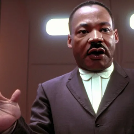 Image similar to martin luther king as mace windu in star wars episode 3, 8k resolution, full HD, cinematic lighting, award winning, anatomically correct