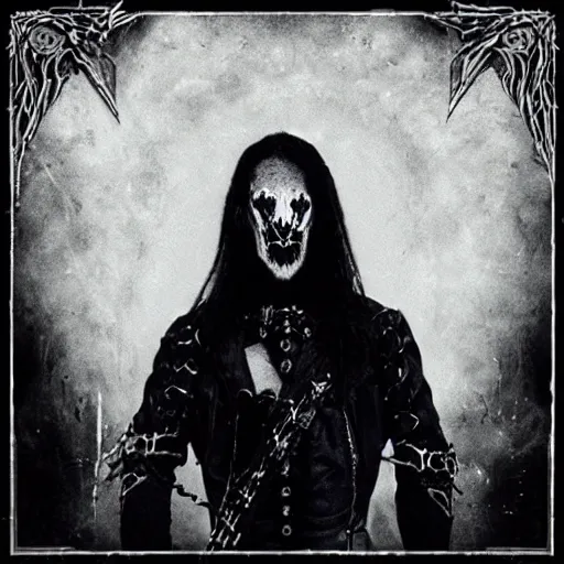 Image similar to omer adam black metal album cover