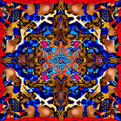 Prompt: digital art of lost reminiscence of maximalism, by kaveeeh