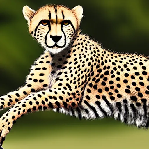 Image similar to cheetah is riding a bike, photo, 4k, hyper realistic,