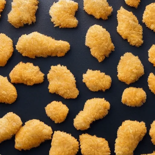 Image similar to photo of icebergs shaped like chicken nuggets