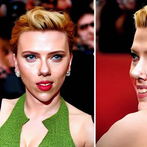 Prompt: Scarlett Johansson, Creazione di Adamo style