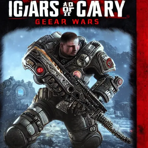 Image similar to gears of war warhammer 40k codex book t