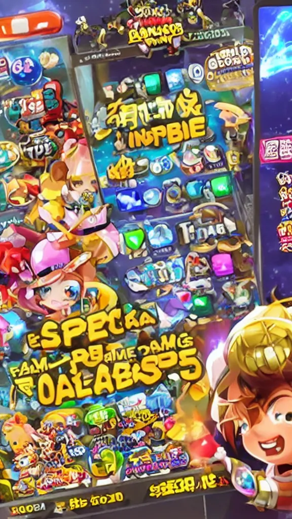 Image similar to mobile phone gacha game opening capsules and loot boxes winning the highest prize