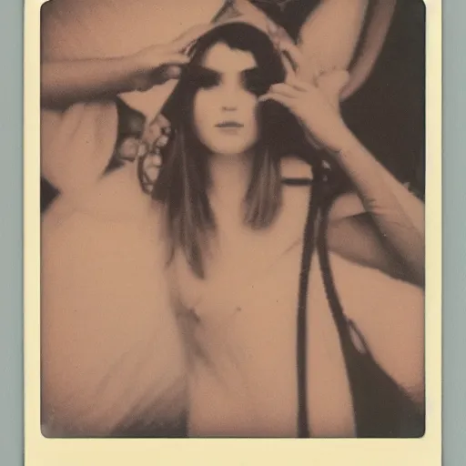 Prompt: polaroid by mucha