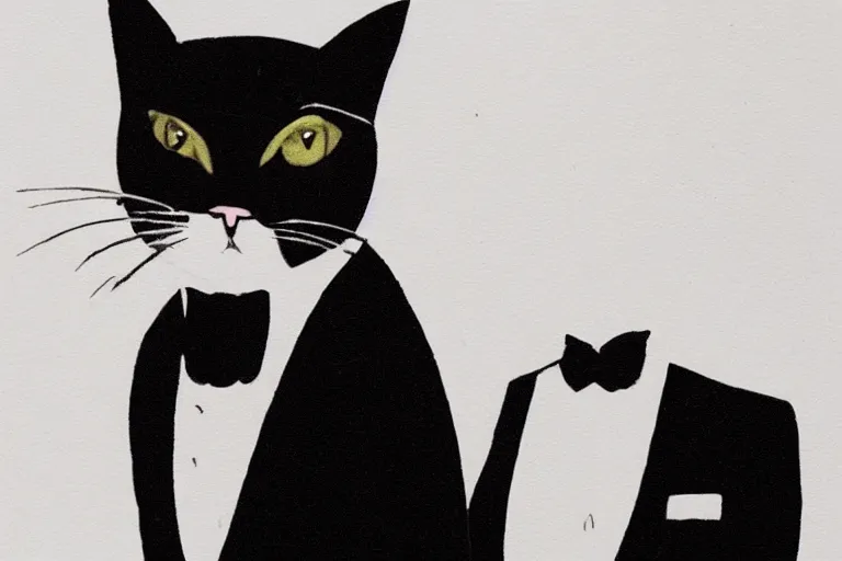 Prompt: cat in a tuxedo