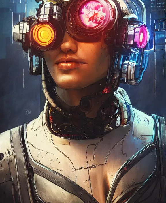 Image similar to cyberpunk digital illustration pathfinder robot from apex legends ( cyberpunk 2 0 7 7 character design ), portrait by james gurney and laurie greasley, concept art, cinematic composition, hyper realism, photorealistic, dramatic lighting, highly detailed, vintage sci - fi