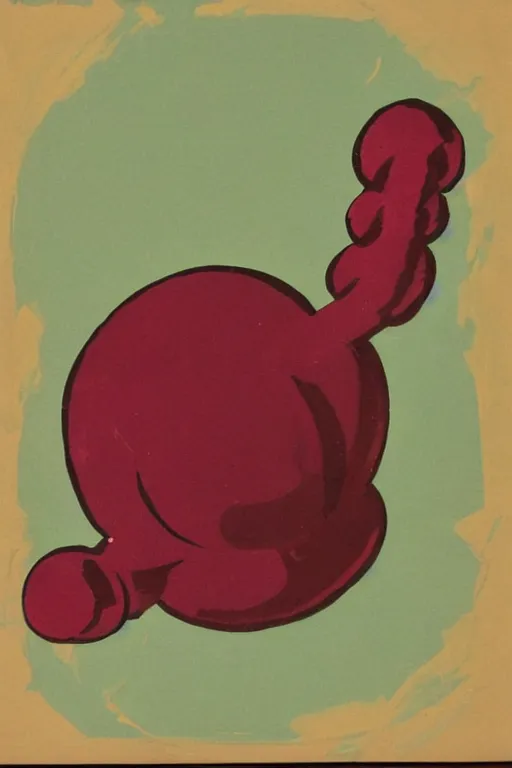 Image similar to plumbus, mixed mid-century