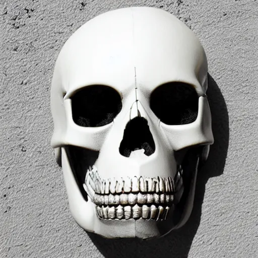 Prompt: cyberpunk skull mask
