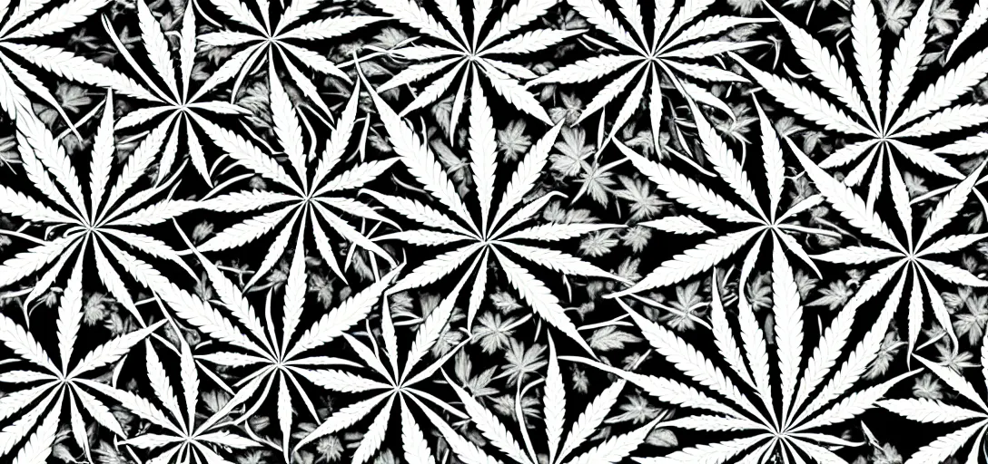 Prompt: symmetry, multiple cannabis leaves in solid silhouettes, dancing, interacting, mooc, organic and intricate, elegant, highly detailed, concept art, sharp focus, illustration, high contrast, long shadows, painted with colour on white, 8 k