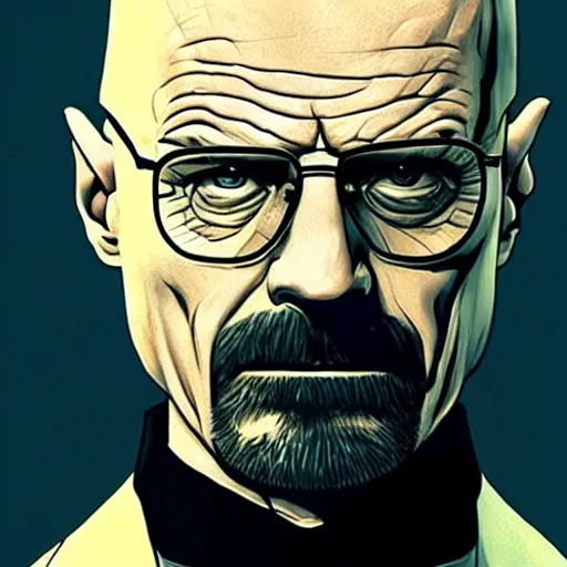 Prompt: Walter white as Batman