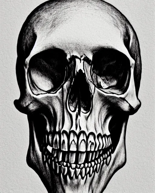 Prompt: skull mask, full body shot, hyper realism, fine details, deviantart artstation, extremely detailed, black and white, very sharp, in the style of albrecht durer, etching,