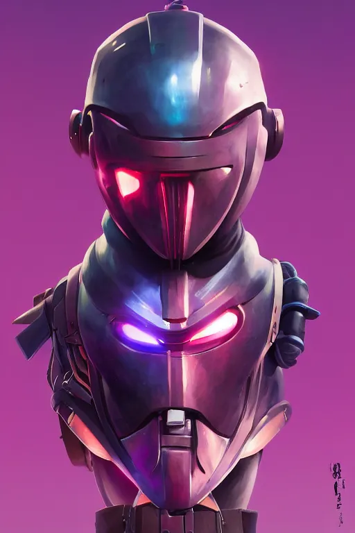 Image similar to epic mask helmet robot ninja portrait stylized as fornite style game design fanart by concept artist gervasio canda, behance hd by jesper ejsing, by rhads, makoto shinkai and lois van baarle, ilya kuvshinov, rossdraws global illumination radiating a glowing aura global illumination ray tracing hdr render in unreal engine 5