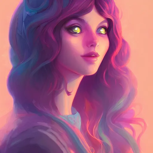 Image similar to portrait of a beautiful hippie, art by lois van baarle and ross tran and sam yang, digital art, high detail, sharp focus, trending on artstation, deviantart, pinterest, 4 k uhd image