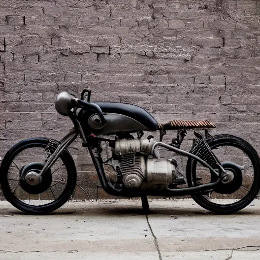 Prompt: A motorcycle designed by Banksy