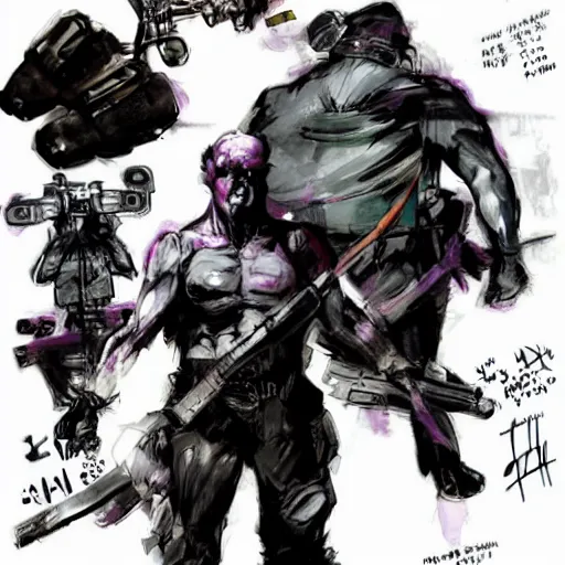 Image similar to punished bonzi buddy, concept art by yoji shinkawa