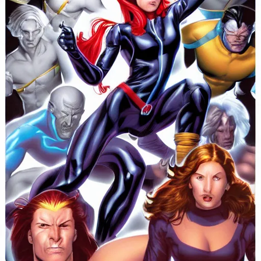 Image similar to xmen by mark brooks