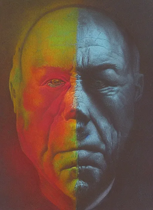 Image similar to alex jones by zdzislaw beksinski and lisa frank