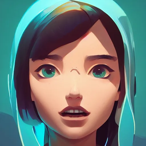 Image similar to face icon stylized minimalist comic - con, loftis, cory behance hd by jesper ejsing, by rhads, makoto shinkai and lois van baarle, ilya kuvshinov, rossdraws global illumination