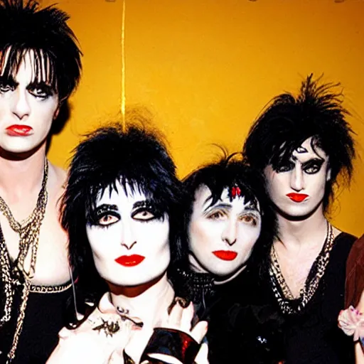 Image similar to party in the style of siouxsie sioux