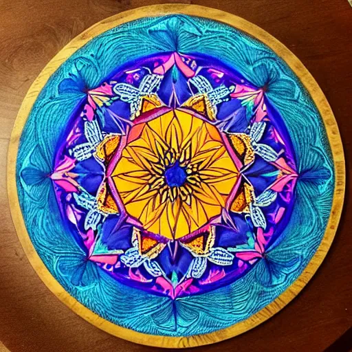 Prompt: mandala art