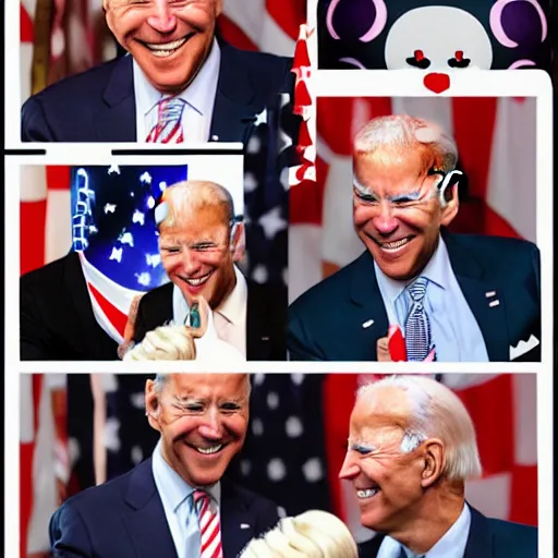 Prompt: joe Biden in the style of Sanrio