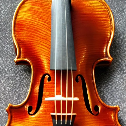 Prompt: The back of a violin