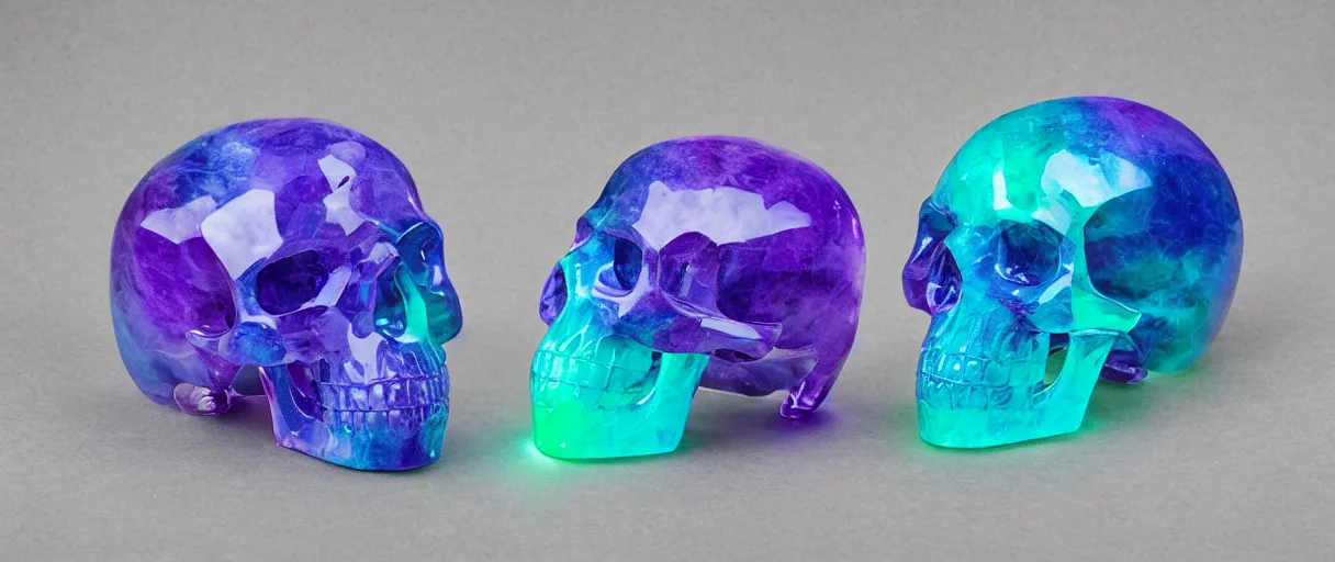 Prompt: flourite crystal skull, twitch emote