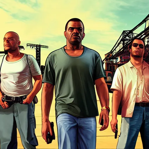 Image similar to grand theft auto san andres the movie with real actors, movie poster, cinematic, photographed people