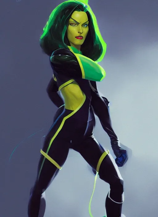 Image similar to very detailed masterpiece painting of rogue from x - men : the animated series ( 1 9 9 2 ), portrait, artstation, concept art by greg rutkowski