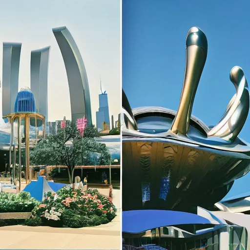 Prompt: dslr color sharp professional photo inside a high - end luxurious beautiful utopian futuristic chicago worlds fair, ultradetailed, photorealistic