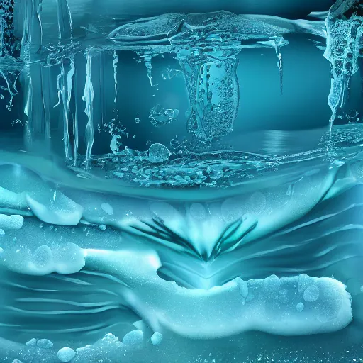 Image similar to icy submerged transparendigitalart leaked aquatic noticing digitalart