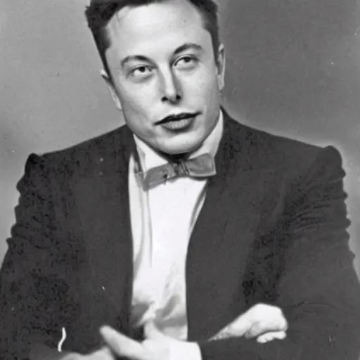 Image similar to elon musk 1 9 0 0 s photo